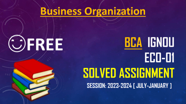ECO-01 Solved Assignment PDF