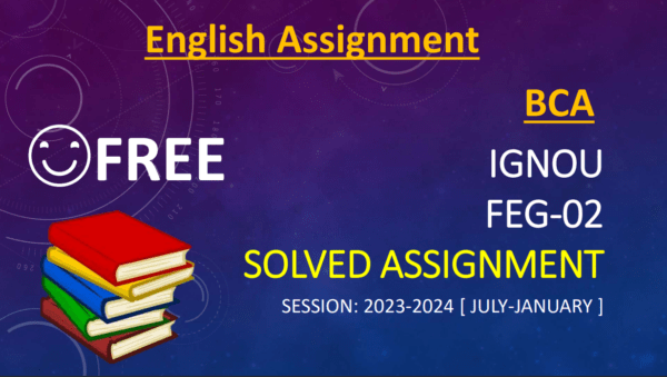 FEG-02 Solved Assignment PDF